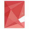 Carrefour cahier agrafe 240x320 96 pages 90 grammes seyes polypro rouge