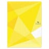 Carrefour cahier agrafe 240x320 96 pages 90 grammes seyes polypro jaune