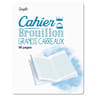 Simpl' cahier de brouillon agrafe 170x220 96 pages 60 grammes grands carreaux