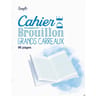 Simpl' cahier de brouillon agrafe 170x220 96 pages 60 grammes grands carreaux