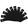 10 paires de mi chaussettes de tennis homme INFLUX BASIC NOIR T43\46