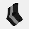 3 paires de mi chaussettes Dim NOIR/ANTHRA/GRIS CHINE T39\42