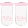 Paire de bottons naissance fantaisies BELLE COMME MAMAN 0/6 mois