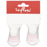 Paire de bottons naissance fantaisies MAMAN + PAPA = MOI ROSE 0/6 mois