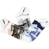 3 paires de mi chaussettes sport enfant Freegun CAMOUFLAGE NOIR/KAKI/BLEU 36/40