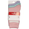 3 paires de mi chaussettes moulinées sport femme Influx ROSE/LILAS/VERT 37/41