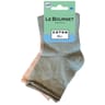 2 paires de socquettes coton bio bord roulotte femme Le Bourget KAKI/ SABLE 37/41