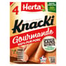 Herta knacki gourmande saucisses porc x4 280g
