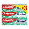 Colgate dentifrice max cristaux protect lot 3x75ml