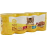 Carrefour companino vitalive terrine pour chaton au lapin, au boeuf, à la volaille et canard 4x400g