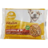 Carrefour Companino Vitalive pâtée en sauce pour chien Adulte au boeuf & poulet 4x100g
