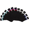 12 paires de mi chaussettes sport homme NOIR T43/46