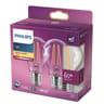 Philips ampoule LED classic 60W A60 E27 WW cl non dimable boite de 2