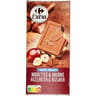 Carrefour extra tablette de chocolat au lait noisettes et raisins 200g