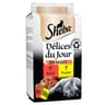 Sheba pâtée pour chat délices du jour au boeuf et au poulet en sauce 6x50g