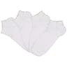 2 paires de socquettes invisibles femme en coton issu de l'agriculture biologique BLANC 37\41