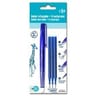 Carrefour roller effacable bleu x1 + 3 recharges