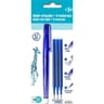 Carrefour roller effacable bleu x1 + 3 recharges