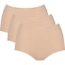 Lot de 2 slips maxi + 1 offert ligne Pure Comfort Sloggi 0026 PEAU L