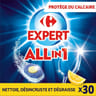 Carrefour expert tablettes lave-vaisselle citron tout en 1 x30