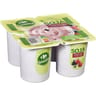 Carrefour sensation dessert végétal spécialité soja fruits rouges 4x100g