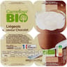 Carrefour bio liégeois chocolat 4x100g