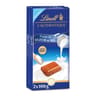 Lindt authentique lait fleur de sel 2x100g - 200g