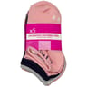 5 paires de socquettes courtes fantaisies fille ROSE/GRIS/BLANC 31/34