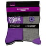 10 paires de mi chaussettes fantaisies femme GRIS/NOIR/VIOLET 37/41