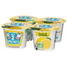 Les 2 Vaches yaourt bio brassé au jus de citron 4x115g