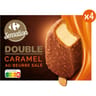 Carrefour Sensation bâtonnet double caramel au beurre salé 322g