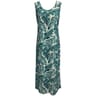 Robe sans manches IMP. FEUILLAGE VERT T48