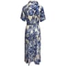 Robe manches courtes BLUE LEAF AOP 48