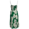 Robe fines bretelles GREEN FLOWER AOP 48