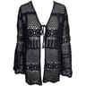 Long gilet manches longues femme NOIR 38\40