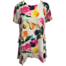 Tee shirt manches courtes femme IMPRIME FLEURI 50\52