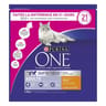 Purina one chat adulte croquettes pour chat adulte au poulet et céréales complètes - 1,5 KG