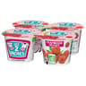 Les 2 Vaches yaourt bio brassé framboises délicates 4x115g