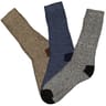 3 paires de mi chaussettes de marche homme GRIS/MARRON/BLEU T43/46