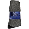 3 paires de mi chaussettes de marche homme GRIS/MARRON/BLEU T43/46