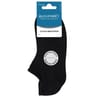 2 paires de socquettes invisibles unies fil d' écosse femme BLEUFORET DR8 NOIR/NOIR 37/41