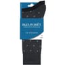 2 paires de mi chaussettes fil d écosse flèches homme BLEUFORET BE6 ANTHRACITE/NOIR T43/46