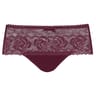 Culotte midi ligne Flower élégance recyclé Playtex 0FS CERISE NOIRE T46