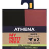 Lot de 2 slips fille ligne My petit prix Athena 2450 NOIR/ROUGE MINERAL 14 ANS