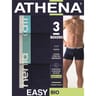 Lot de 3 boxers Easy Bio homme Athena MARINE - 2500 MARINE X3 T4