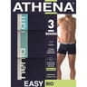 Lot de 3 boxers Easy Bio homme Athena MARINE - 2500 MARINE X3 T6