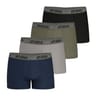 Lot de 4 boxers Ecopack  Basic coton Athena 2530 MARINE/GR/KAKI/NR T8