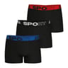 Lot de 3 boxers homme ecopack sport Athena NOIR - 2500 T7