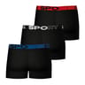 Lot de 3 boxers homme ecopack sport Athena NOIR - 2500 T7