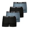 Lot de 4 boxers homme basic colors Athena 2400 NOIR/GRIS/NOIR/GRIS T3